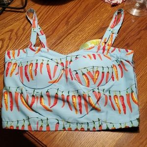 Hot pepper crop top